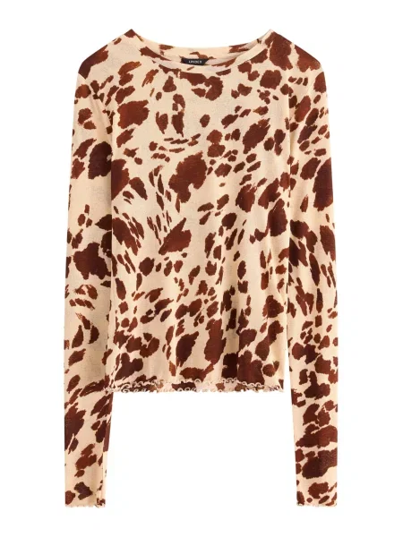 Lindex Tricou Kristin / maro bej