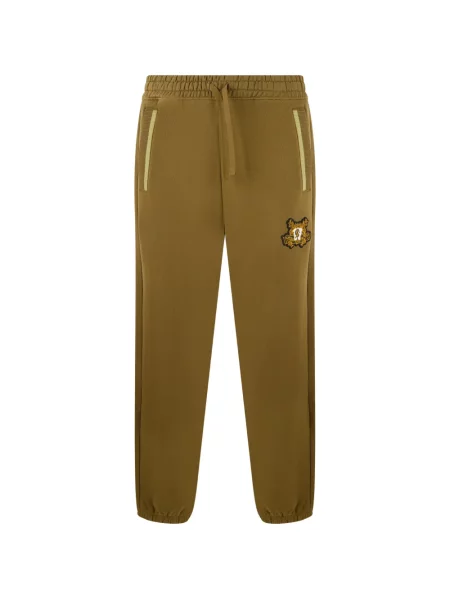 Pantaloni Boss alergare cu autograf cu cordon maro