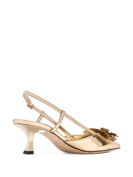 Pantofi cu toc Jimmy Choo din piele cu model floral