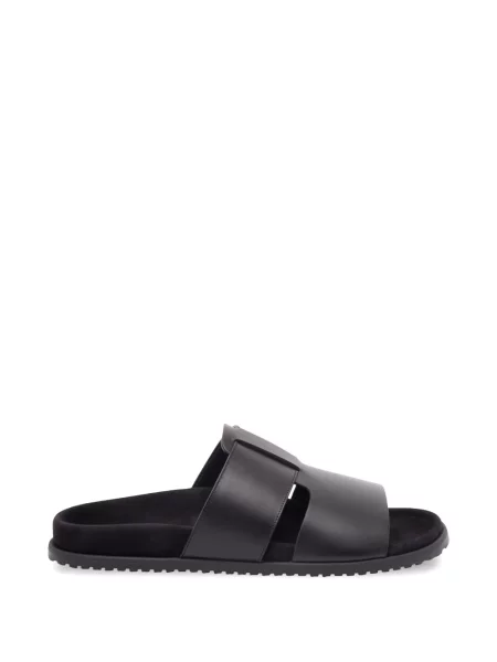 Sandale Dolce & Gabbana din piele cu bretele negru