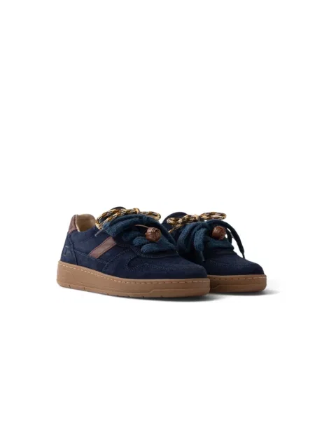 Sneakersy D.a.t.e. skórzane niebieskie