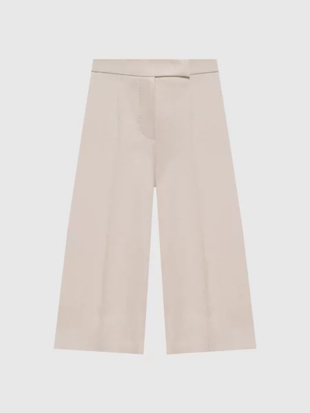 Бермуди KAKI з льону Max Mara бежеві