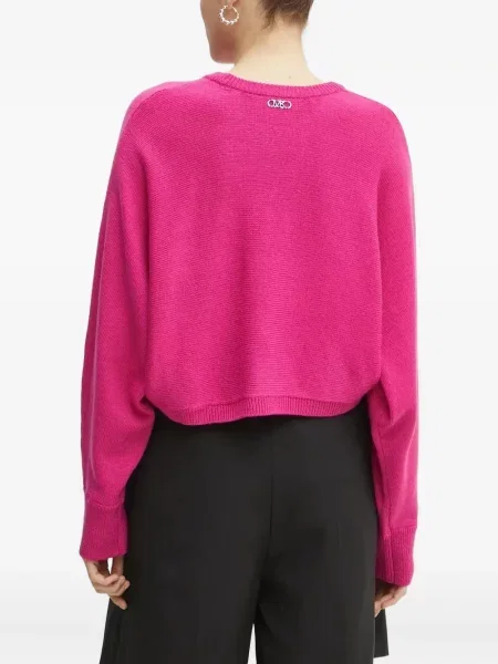 Кожено портмоне Michael Michael Kors с връзки с принт кафяво