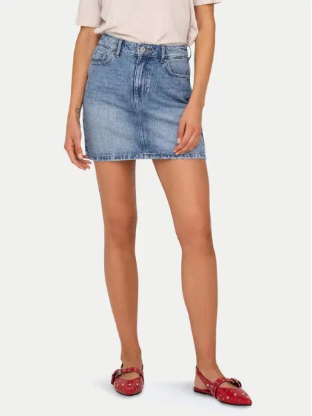ONLY Fustă ONLStella denim albastru