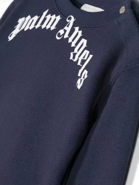Bluza dziecięca Palm Angels niebieska