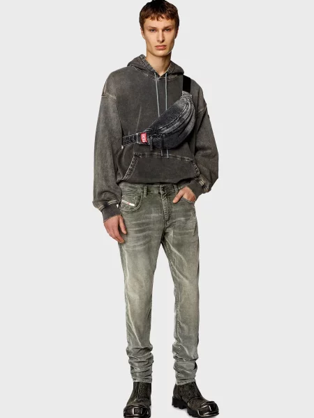 Вельветовые джинсы Diesel 2019 D-STRUKT серые