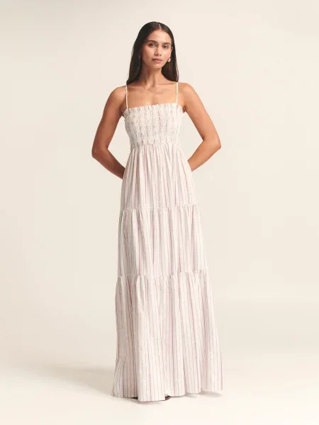 St MRLO Rochie Lennie albastru deschis / roșu alb