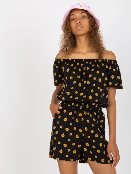 Salopetă Fashionhunters negru