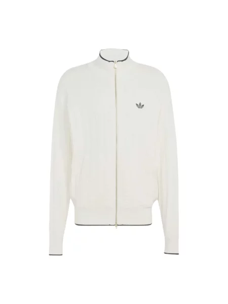 Dzianinowa bluza sportowa Adidas biała