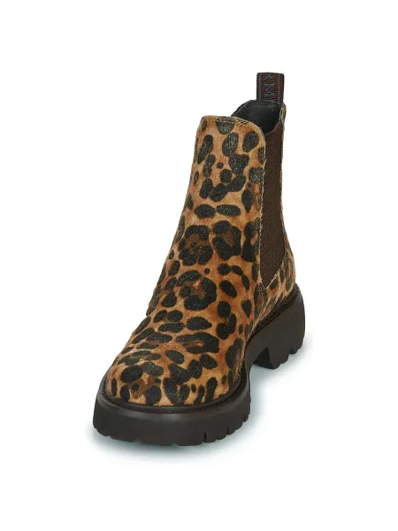 Pantofi Carmela cu model leopard maro