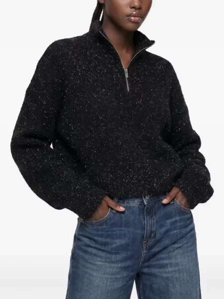 Pufos pulover Karl Lagerfeld Jeans negru