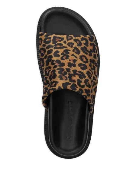 Sandale Copenhagen cu imagine cu model leopard negru