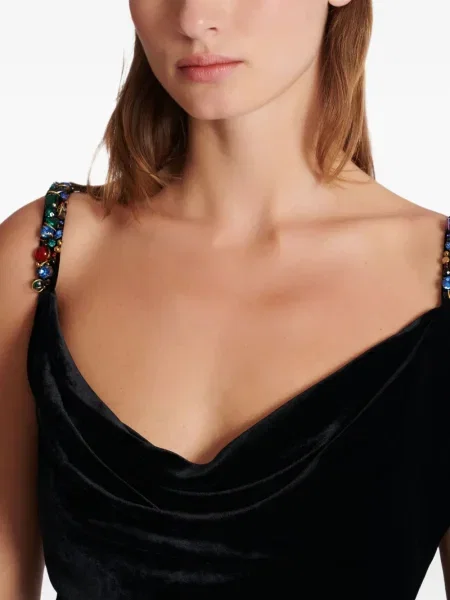 Rochie Balmain de catifea de costum negru