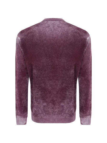 Vuneni džemper Emporio Armani s printom crvena