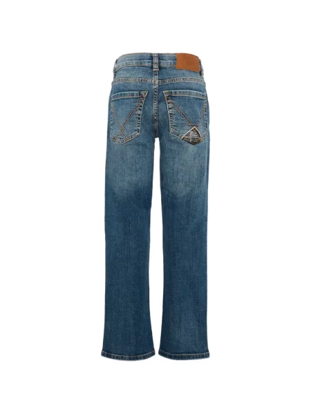 Jeansy straight leg dziecięce Roy Rogers niebieskie