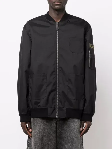 Bomber bunda Raf Simons s potiskem černá