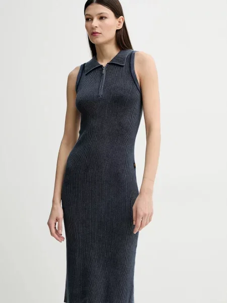 Сукня G-Star Raw mini облягаюча синій