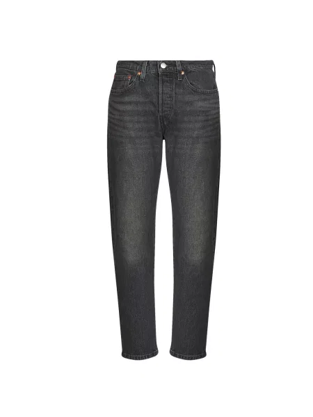 Boyfriend fit kavbojke Levi's® obrezano črna