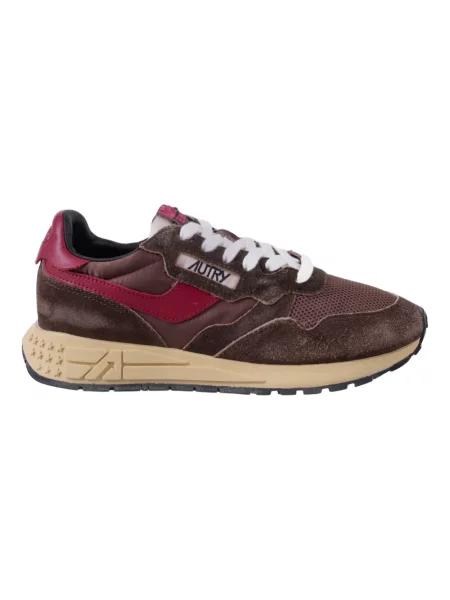 Sneakersy Autry skórzane brązowe
