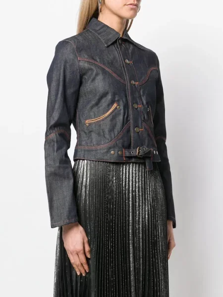 Džínová bunda Jean Paul Gaultier Pre-owned modrá