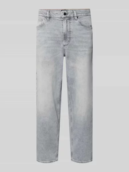 Jeansy z bawełnianej mieszanki o kroju tapered fit model ARLO' Boss Orange