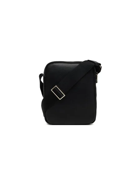 Válltáska Calvin Klein Raised Pocket Reporter fekete