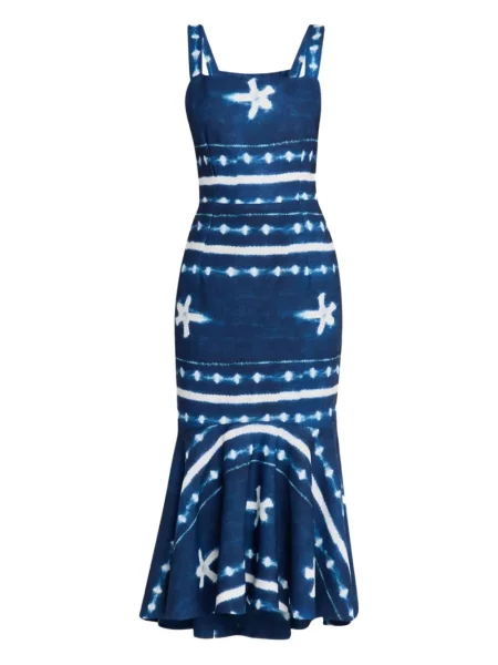 Sukienka midi Jbq do kolan garniturowa niebieska