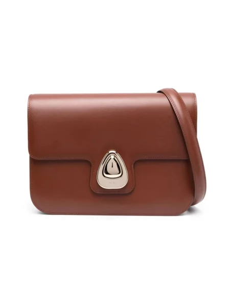 Torebka skórzana A.p.c. skórzana brązowa