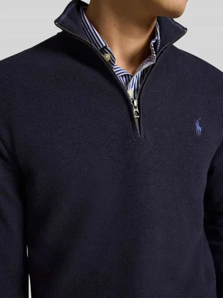 Dzianinowy kardigan Polo Ralph Lauren niebieski