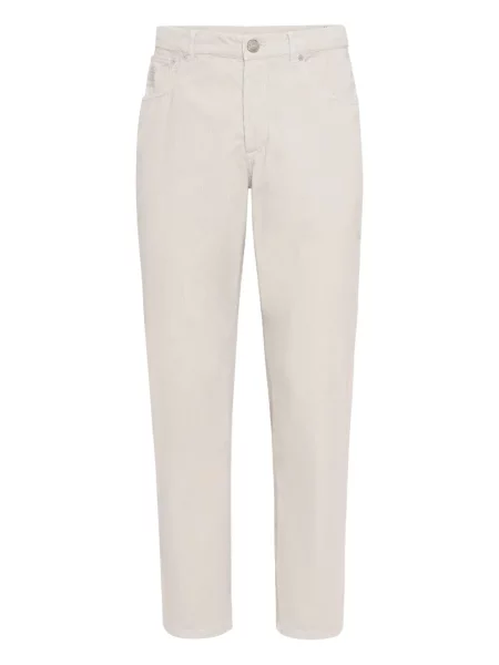 Pantaloni Brunello Cucinelli de catifea cord cu 5 buzunare