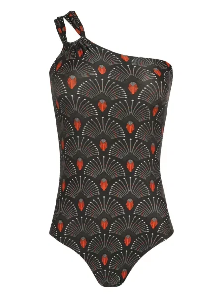 Strój kąpielowy Lygia & Nanny na jednym ramieniu szary