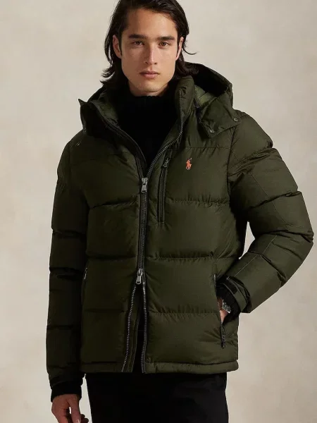 Пухова куртка Polo Ralph Lauren зимова коричневий