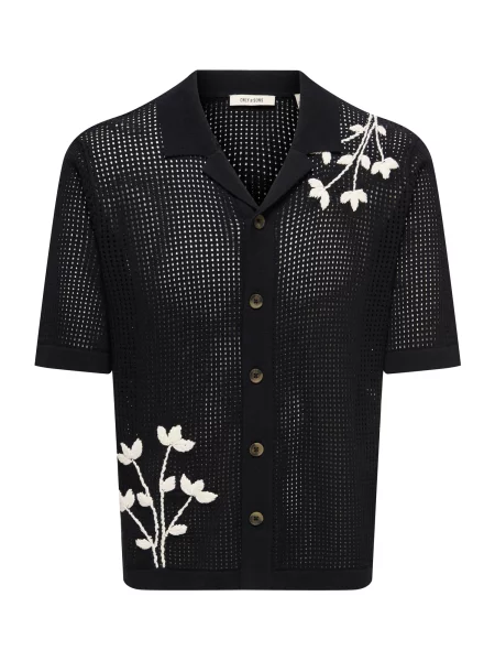 Only & Sons Kardigan ONSTEGAN černá bílá