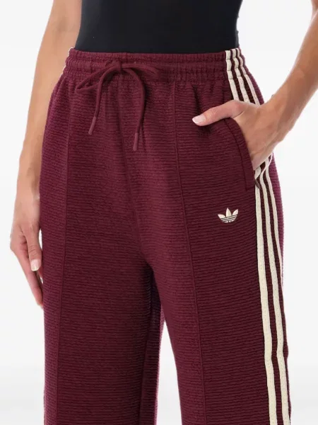 Бягане панталон Adidas с принт на райета розово
