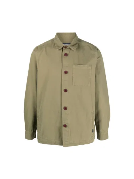 Kurtka koszulowa Barbour casual zielona