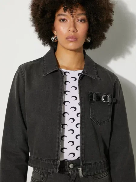 Джинсова куртка Coperni Denim Workwear Jacket перехідна сірий