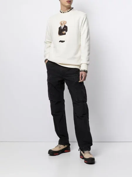 Cargo stiliaus kelnės Ralph Lauren Rrl juoda