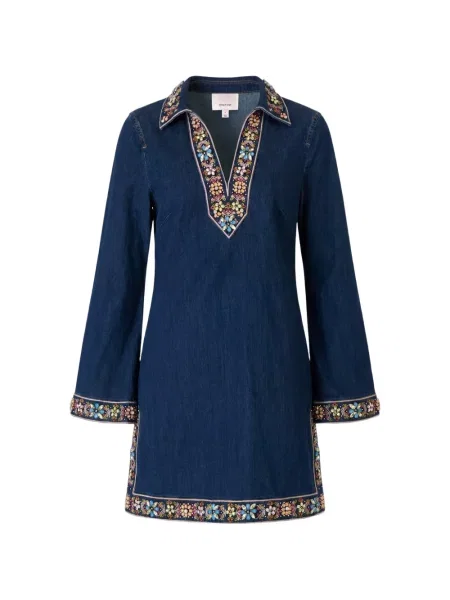 Rochie din denim Cinq A Sept albastru