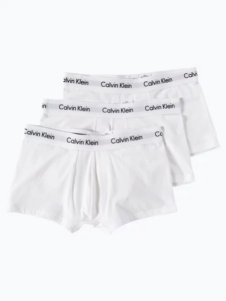 Calvin Klein Bokserki Cotton Stretch 3 Szt. silber białe