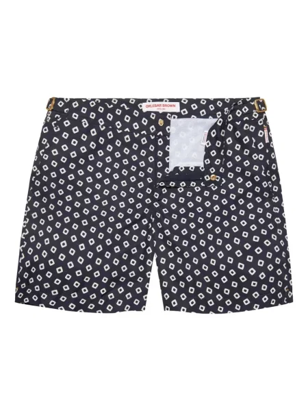 Slip de baie Orlebar Brown cu imagine cu imprimeu geometric albastru