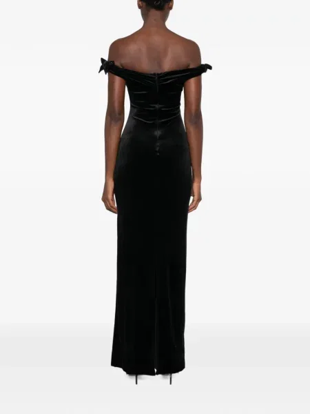 Rochie maxi Twenty Fourhaitch cu funde negru