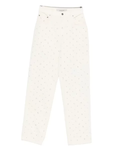 Pantaloni Golden Goose alb
