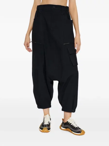 Decupat pantaloni cargo Issey Miyake negru