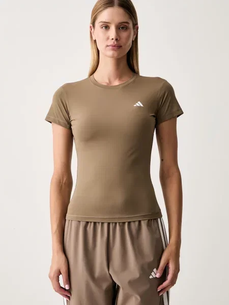 Adidas Performance t-shirt γυμναστικής γυναικείο Essentials πράσινο