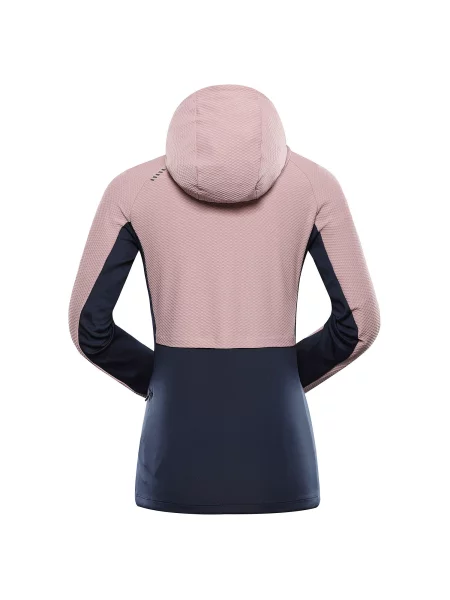 Bluza sportowa szybkoschnąca z kapturem Alpine Pro Feza różowa