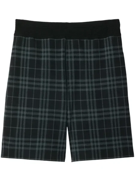 Pantaloni scurți Burberry în carouri cu imagine albastru