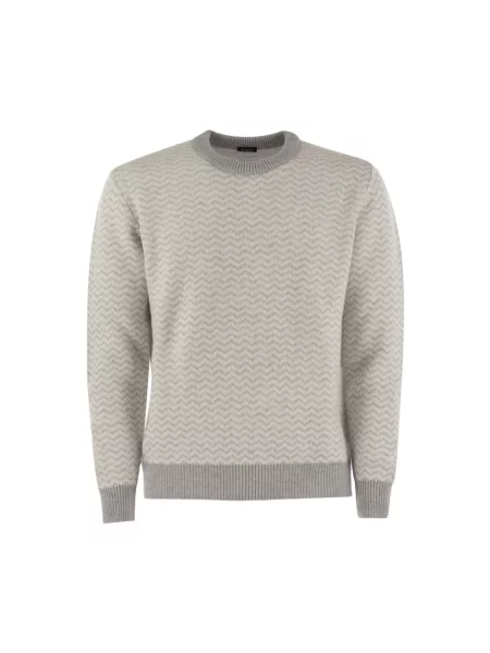 Sweter Kiton z kaszmiru szary