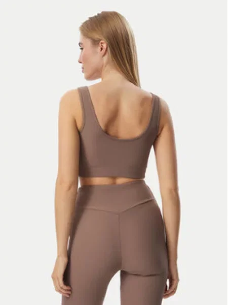 Emporio Armani športová podprsenka hnedá