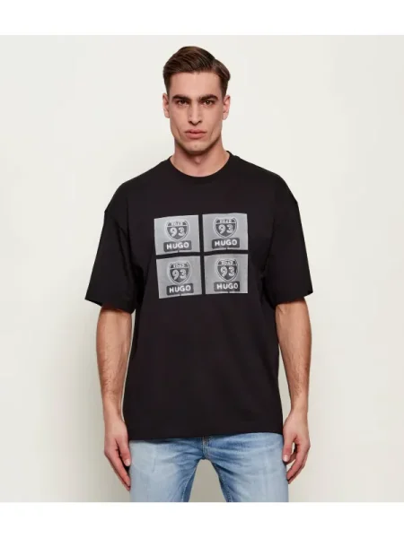 HUGO Tricou Draxon | Oversize fit negru