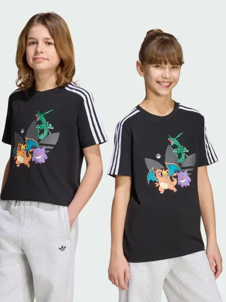Дитяча Футболка adidas Graphics комбінований верх чорний